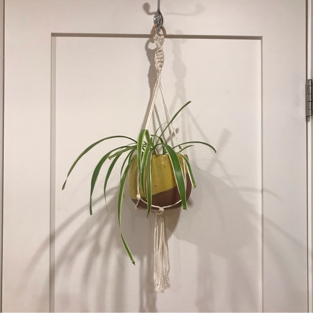 Macrame plant hanger- $6 add on